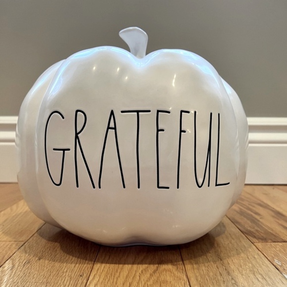 Rae Dunn “Grateful” Pumpkin